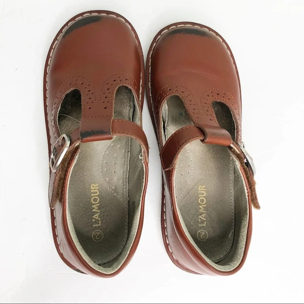 L'AMOUR Frances T-Strap Perforated Mary Jane Shoe - Picture 8 of 16